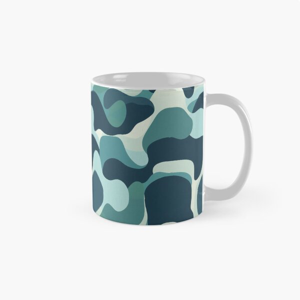 Item preview, Deep ocean palette abstract pattern designed and sold by DuliDoodles.