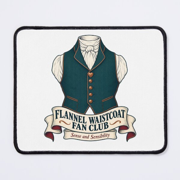 Item preview, Sense and Sensibility: Flannel Waistcoat Fan Club designed and sold by Fenay Designs.