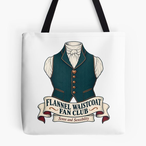 Item preview, Sense and Sensibility: Flannel Waistcoat Fan Club designed and sold by Fenay Designs.