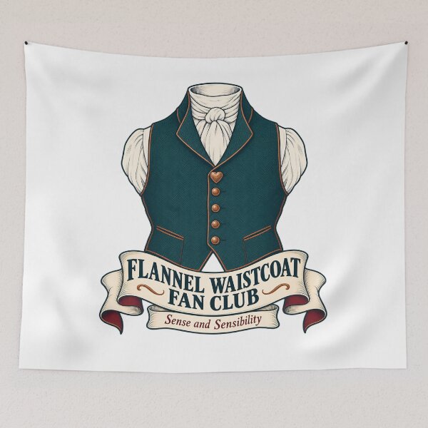 Item preview, Sense and Sensibility: Flannel Waistcoat Fan Club designed and sold by Fenay Designs.