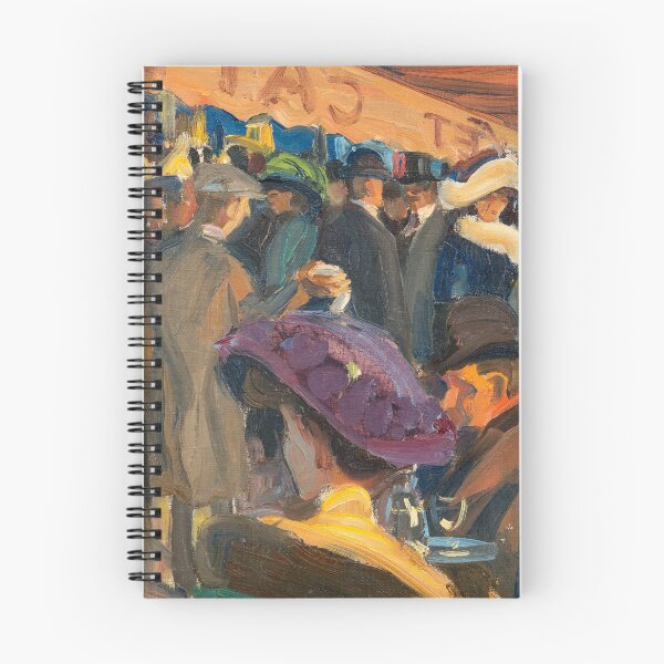 Item preview, In a café in Paris moody atmospheric portrait print painting by Akseli Gallen Kallela designed and sold by Jéanpaul  Ferro.