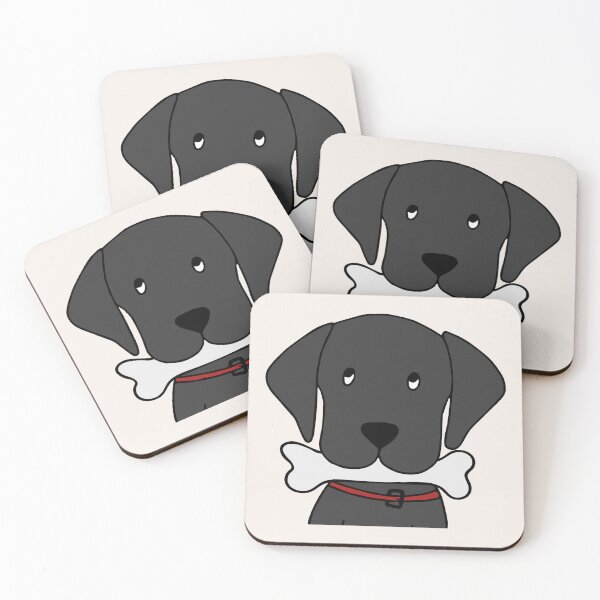 Item preview, Black labrador retriever digital illustration designed and sold by elena-studio-.