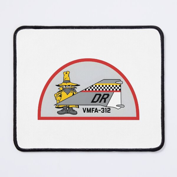 Item preview, USMC VMFA-312 "Checkerboards" Aircraft Tail Semi-Circle Patch designed and sold by CharlieDesings.