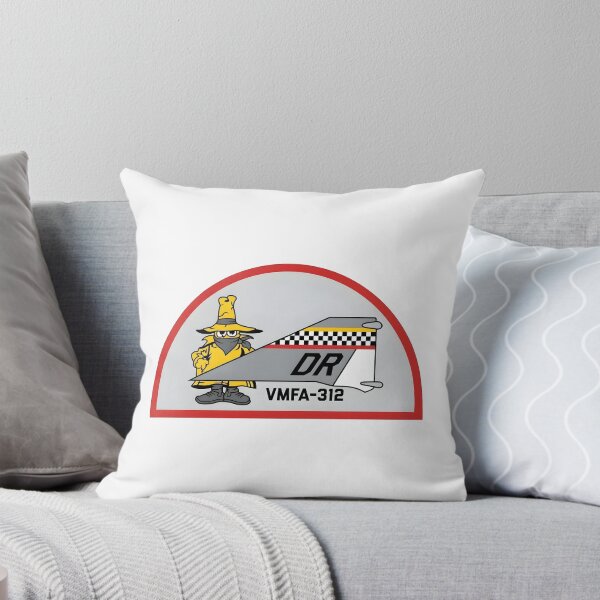 Item preview, USMC VMFA-312 "Checkerboards" Aircraft Tail Semi-Circle Patch designed and sold by CharlieDesings.
