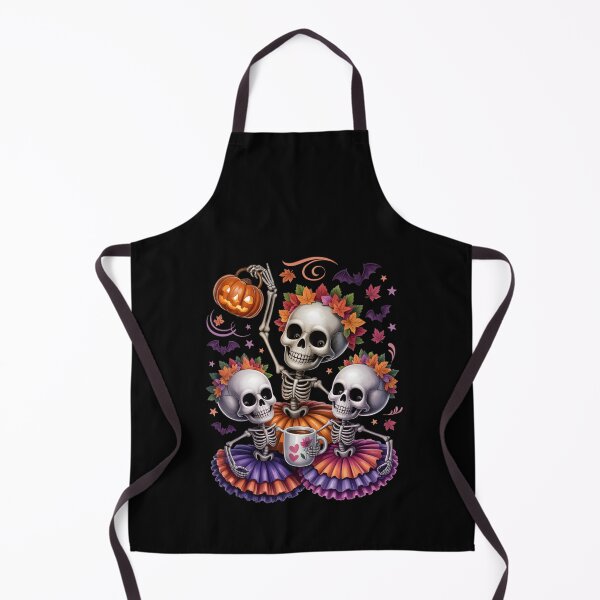 Item preview, Dancing Skeleton Trio Tutu – Halloween Pumpkin Coffee Art designed and sold by jkrphoto.