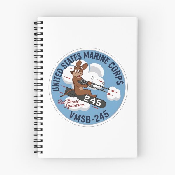 Item preview, USMC VMSB-245 "Red Mouse Squadron" Scout Bombing Patch designed and sold by CharlieDesings.