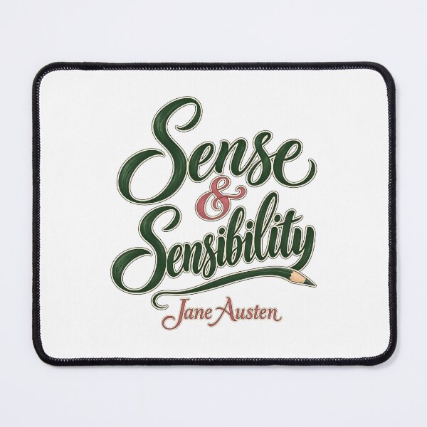 Item preview, Sense and Sensibility: Green Script Pencil Flourish designed and sold by Fenay Designs.