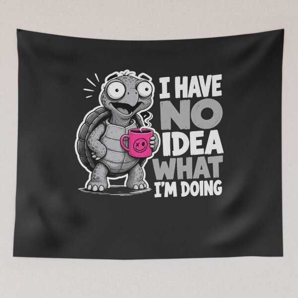 Item preview, Funny Turtle Coffee No Idea What Im Doing designed and sold by AilinsDesigns.