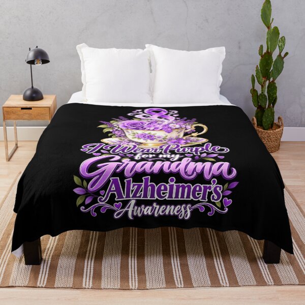 Item preview, I Wear Purple For My Grandma Alzheimer's Awareness Grandchild Supporter designed and sold by FolkGraphics.