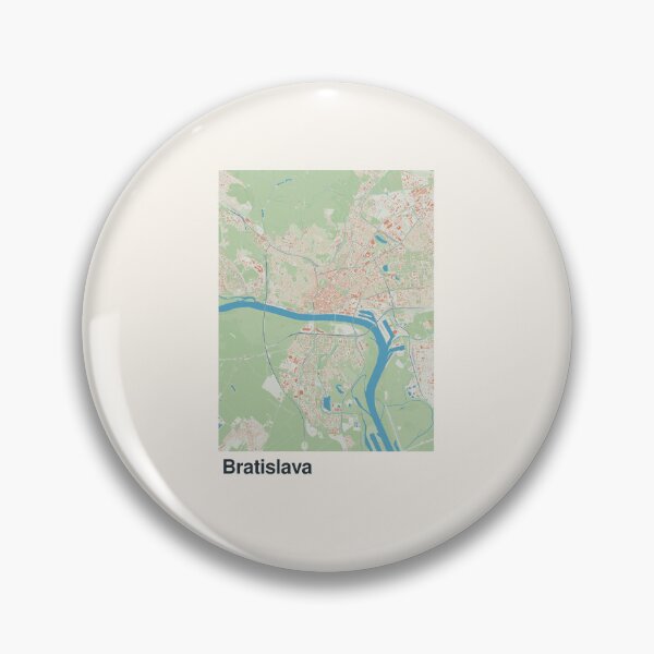 Item preview, Bratislava Minimalistic Map Art designed and sold by MapsNerd.