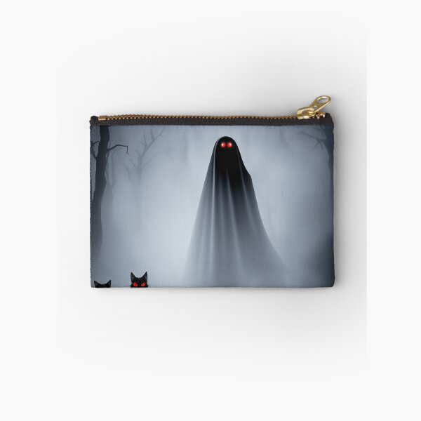 Item preview, Misty forest ghost and two black cats with red eyes designed and sold by Photopat.