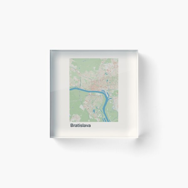 Item preview, Bratislava Minimalistic Map Art designed and sold by MapsNerd.
