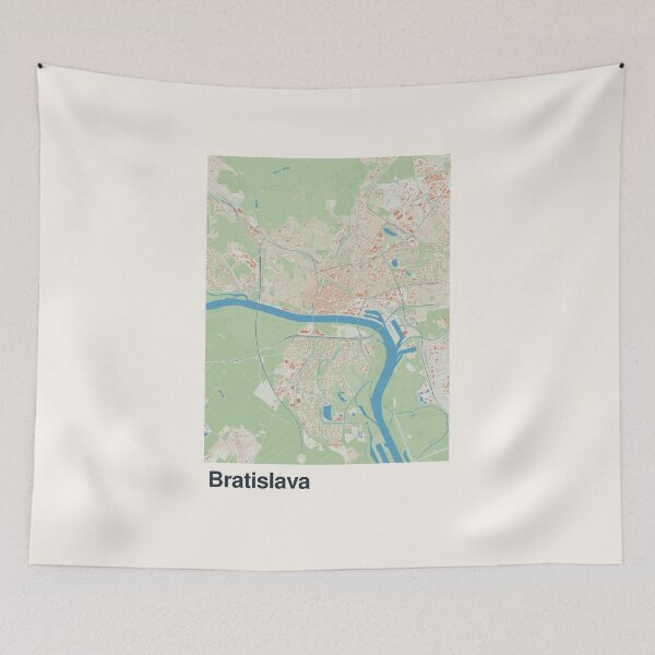 Item preview, Bratislava Minimalistic Map Art designed and sold by MapsNerd.