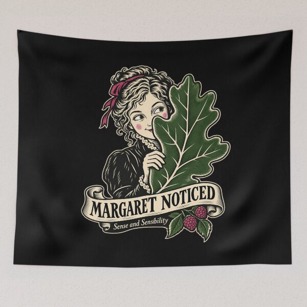 Aperçu de l'œuvre Raison et Sentiments : Margaret a remarqué une feuille de chêne créée et vendue par Fenay Designs.