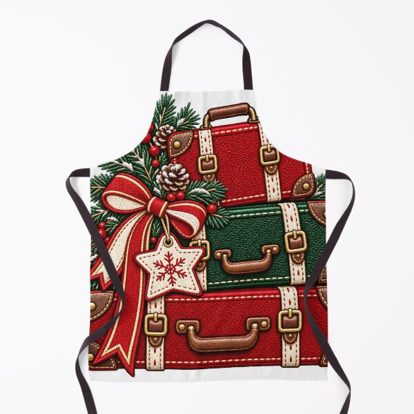Item preview, Christmas Luggage Vintage Suitcases Holiday Travel T-Shirt designed and sold by DesignArtist.ia.