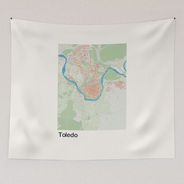 Item preview, Toledo Minimalistic Map Art designed and sold by MapsNerd.
