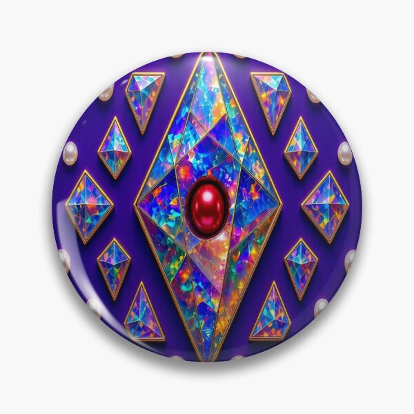 Item preview, Magical Cosmic Crystal - Holographic Vitray Jewel designed and sold by Breezes-of-Ida.