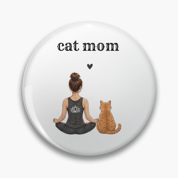 Item preview, Cat Mom Retro Yoga & Coffee Design designed and sold by Zen & Whiskers.