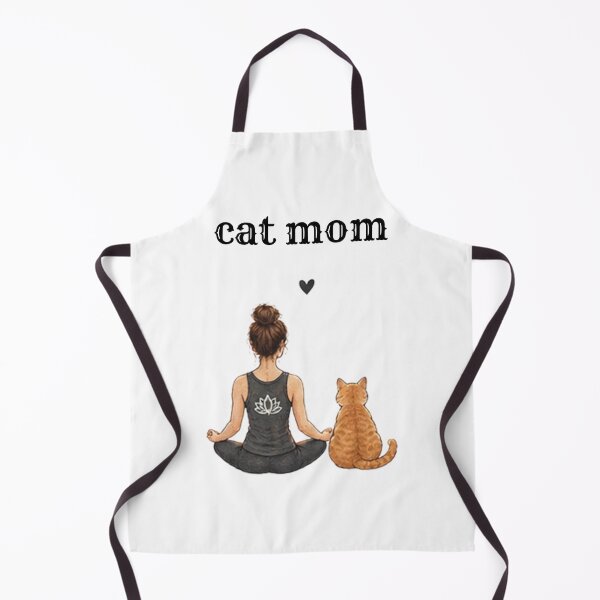 Artikelvorschau, Cat Mom Retro Yoga & Coffee Design entworfen und verkauft von Zen & Whiskers.
