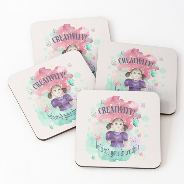 Item preview, "Befriend Your Inner Child" Creativity Cute Illustration Art designed and sold by Liberarteprint.