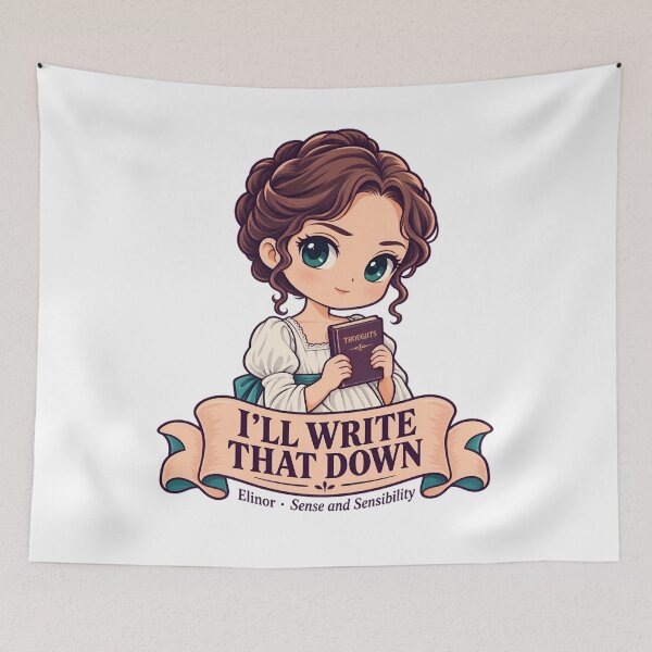Item preview, Sense and Sensibility: Elinor Writes It Down designed and sold by Fenay Designs.