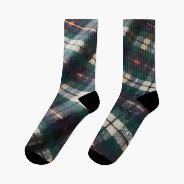 Aperçu de l'œuvre Motif à carreaux Argyll en tartan classique plié créée et vendue par Sybille-Yates.