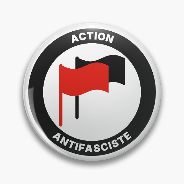 Item preview, Antifascist Action Logo - French Antifa Flag designed and sold by AntifaShop.
