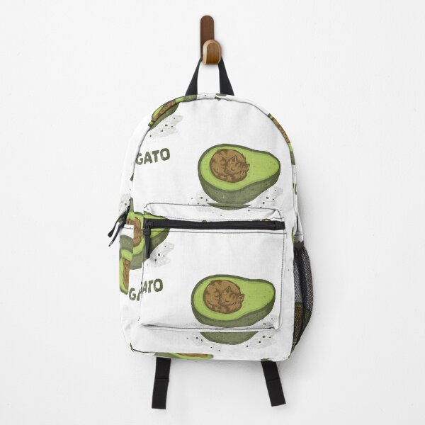 Item preview, Avogato Cute Avocado Cat Food Pun designed and sold by RebeccaLes1.