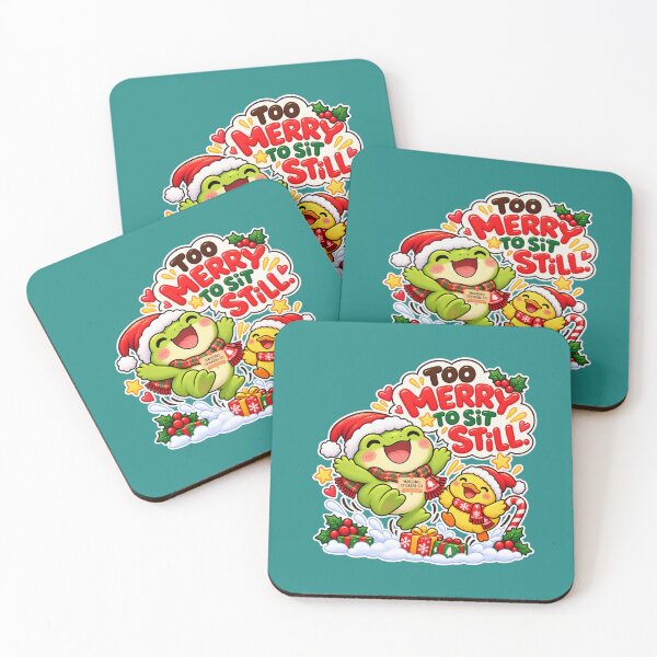 Item preview, TOO MERRY TO SIT STILL! 2026 BY NAGGINGSTICKERSCO. NAGGING FROGGIE'S A VERY NAGGING CHRISTMAS! COLLECTION | GREEN Edition | No.03 designed and sold by LaMaisonOfMY.