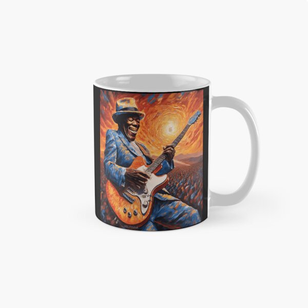 Item preview, Buddy Guy Fiery Blues Guitar Portrait Design designed and sold by Wend123.