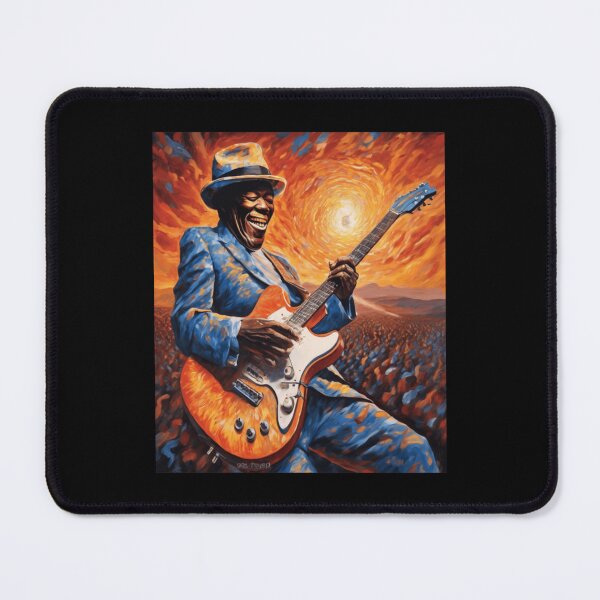 Item preview, Buddy Guy Fiery Blues Guitar Portrait Design designed and sold by Wend123.