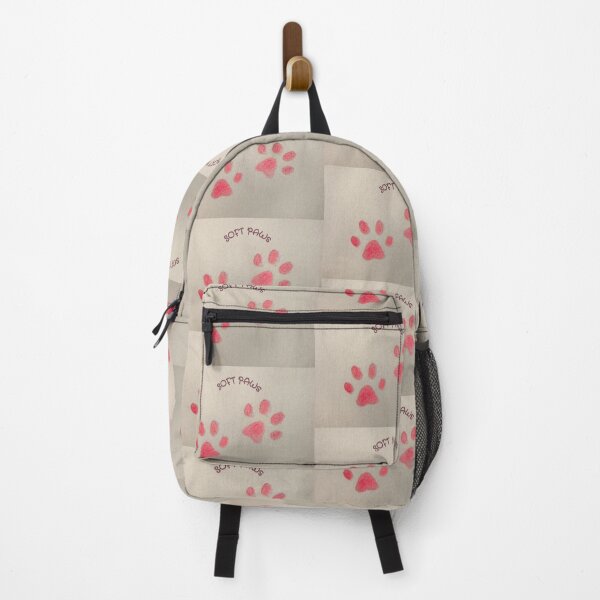 Item preview, Soft Paws – Hand Drawn Pink Cat Paw Prints designed and sold by onubi.