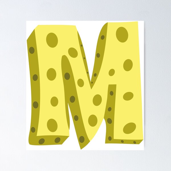 Item preview, Letter M, Fun Yellow Cartoon Alphabet – Letter M for Kids designed and sold by charlypicazo.