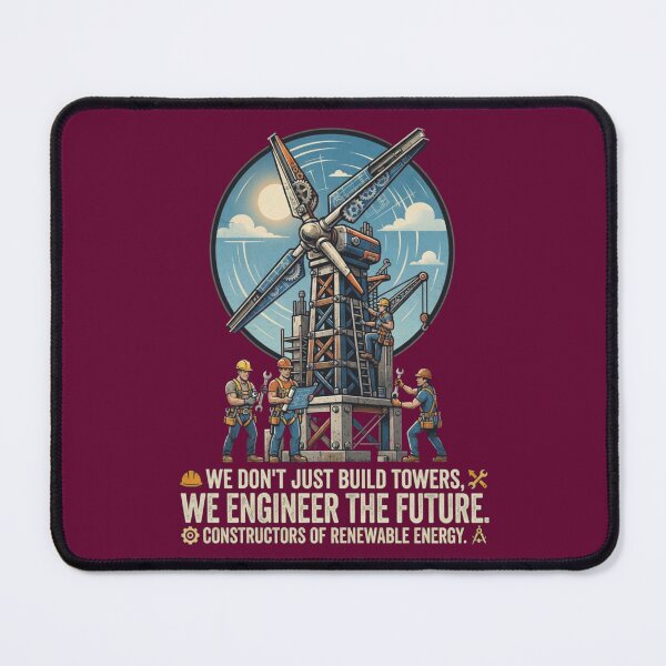 Item preview, Renewable Energy Wind Turbine Engineers – We Engineer The Future Art designed and sold by Evelashop.