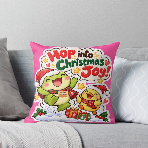 Item preview, HOP INTO CHRISTMAS JOY! 2026 BY NAGGINGSTICKERSCO. NAGGING FROGGIE'S A VERY NAGGING CHRISTMAS! COLLECTION | ELECTRIC PINK Edition | No.01 designed and sold by LaMaisonOfMY.