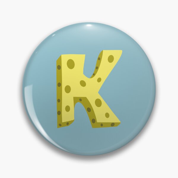 Item preview, Letter K Alphabet Fun Yellow Cartoon – Letter K for Kids designed and sold by charlypicazo.