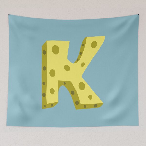 Item preview, Letter K Alphabet Fun Yellow Cartoon – Letter K for Kids designed and sold by charlypicazo.