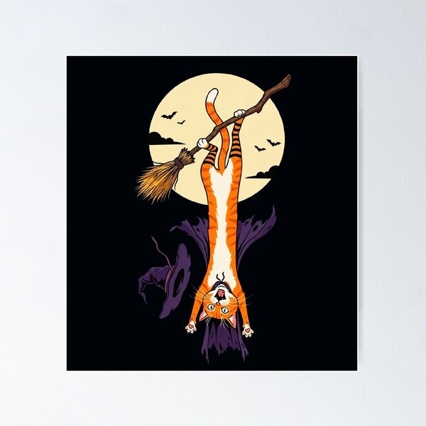 Item preview, A charming cat and a magic wand: a funny situation  designed and sold by PalettePop..