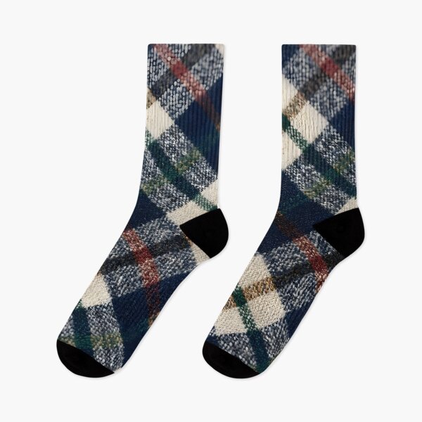Aperçu de l'œuvre Motif à carreaux Argyll bleu classique à carreaux tartan bleu créée et vendue par Sybille-Yates.
