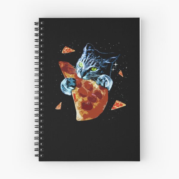 Item preview, Pizza Cat Blue Kitten Eating Slices designed and sold by RebeccaLes1.