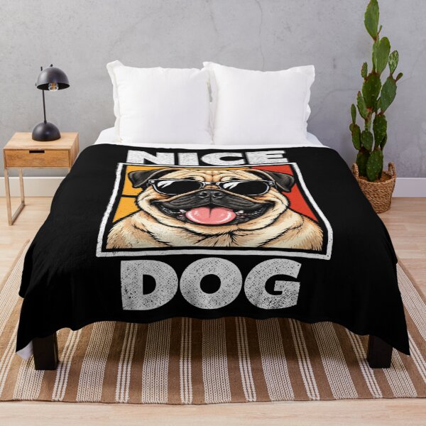 Item preview, NICE DOG - PUG | Pets and Dogs lovers for Men and Women t-shirt designed and sold by panchiTWO.