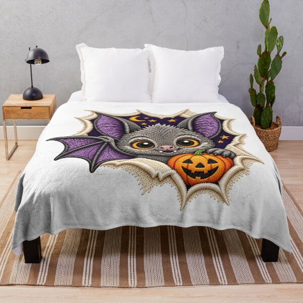 Item preview, Kawaii Halloween Bat Pumpkin Graphic designed and sold by DesignArtist.ia.