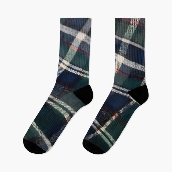 Aperçu de l'œuvre Motif à carreaux Argyll en tartan classique plié créée et vendue par Sybille-Yates.