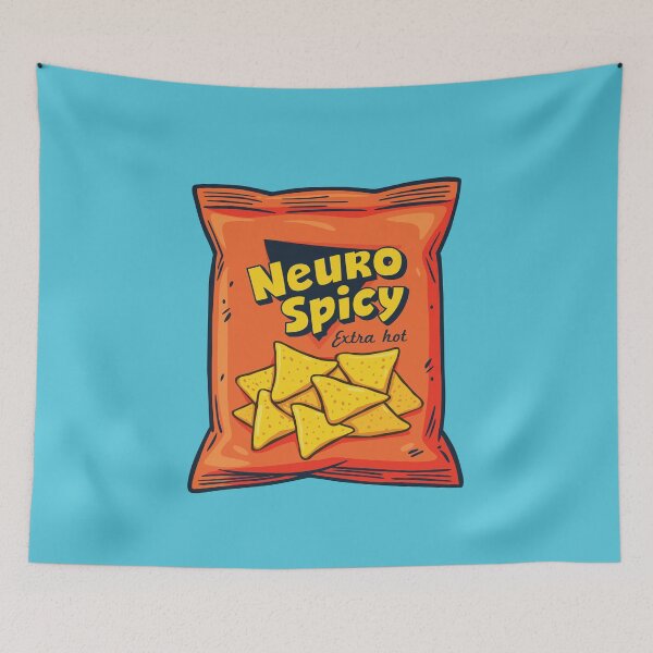 Item preview, Neuro-spicy | Extra Hot | funny tortilla chip bag meme designed and sold by MamSelle.