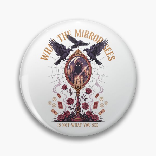 Item preview, Mirror Witchcore Scrying Halloween Design Graphic Tee v14 designed and sold by DarylWelsh2024.