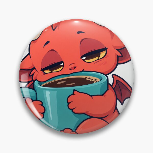 Item preview, Sleepy Coffee Demon – Cute Fantasy Creature designed and sold by Damsos.