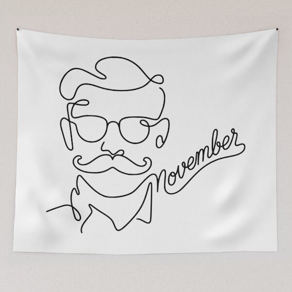 Item preview, Movember Line Art designed and sold by RR-Arts.
