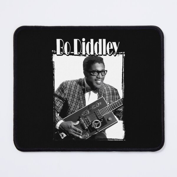 Item preview, Bo Diddley Black White Guitar Portrait Design designed and sold by Wend123.
