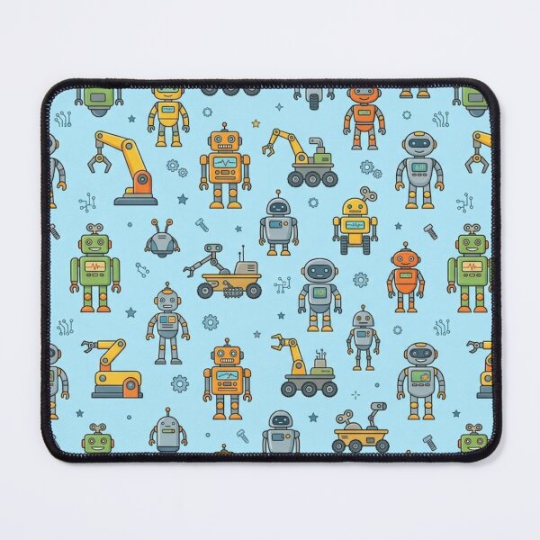 Item preview, Cute Retro Robot & Space Rover Seamless Pattern designed and sold by lungpleecha.