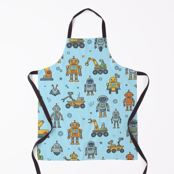Item preview, Cute Retro Robot & Space Rover Seamless Pattern designed and sold by lungpleecha.